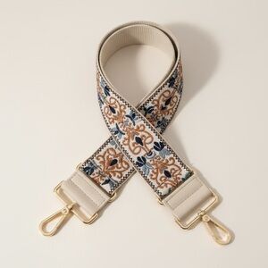 Embroidered Adjustable Shoulder Strap – 1.97” Boho Chic Crossbody Strap